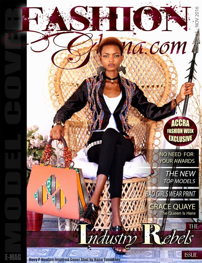 Grace Quaye Covers The ‘Industry Rebels’ issue of FashionGHANA.com Magazine In Clothes By Bri Wireduah