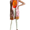 Sleevless African Print Jacket Dress