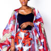 Mikoko Africa Print Silk Cover Up & Pants
